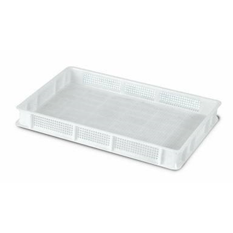 Perforated stackable case for ricotta moulds lt 20
